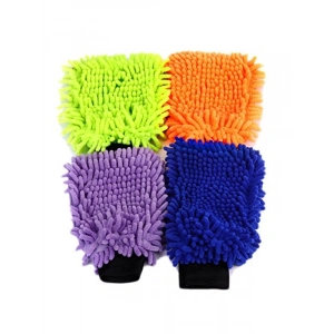 4 Set Su Geçirmez Mikrofiber Yıkama Eldiveni