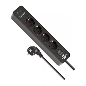 4 Soketli Anahtarlı Uzatma Priz - TYPE-C Hızlı Şarj