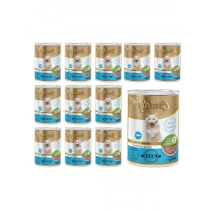 400 Gr Biftekli Kedi Pate, 12 Adet Set, Besleyici ve Lezzetli
