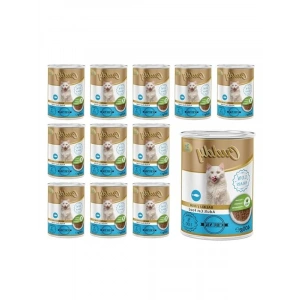 400 gr x 12 Adet Balıklı ve Jöleli Yetişkin Kedi Konserve Maması