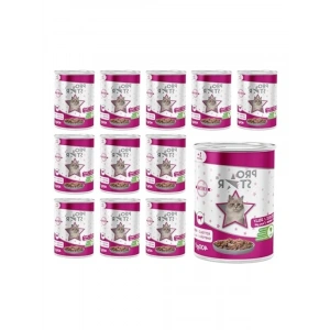 400 Gr x 12 Adet Jöleli Konserve Kedi Maması