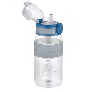 440 ml Silikon Gövdeye Sahip Su Matarası, Isırılamaz Pipetli