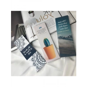 48 Adet Karışık Desenli İngilizce Kitap Ayracı Seti