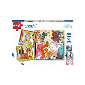 49 Parça Disney Temalı Hayvanlar Puzzle Seti