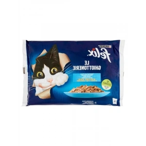 4x85gr Somonlu ve Ton Balıklı Yaş Kedi Maması, Yetişkinler İçin