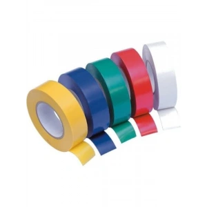 5 Adet Elektrik Bandı - PVC Bant, 10 Metre (Renkli Set)