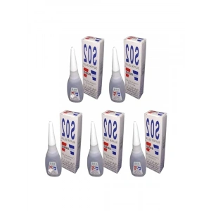 5 Adet Hızlı Kuruyan Japon Yapıştırıcı Seti, 20 Gr
