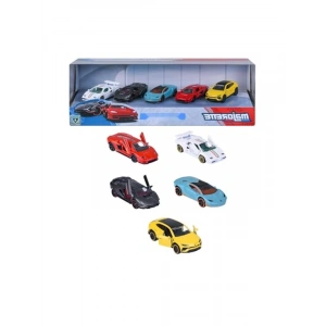 5 Adet Lamborghini Araç Seti - 7,5 cm, Koleksiyonluk Döküm Metal