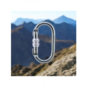 5 Adet Paslanmaz Çelik Kilitli Oval Karabina Kanca