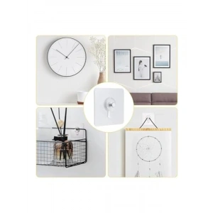 5 Adet Şeffaf Yapışkanlı Duvar Tablo Askısı