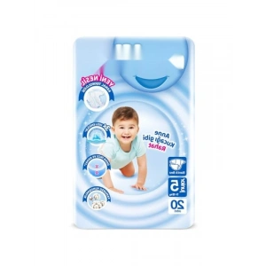 5 Beden Bantlı Bebek Bezi - 20 Adet Yumuşak ve Esnek