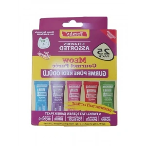 5 Çeşit Gurme Püre Kedi Ödül Maması, 25li Paket