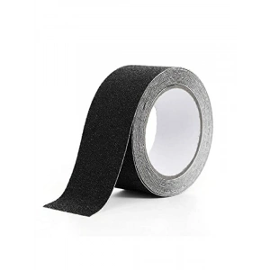 5 cm Genişliğinde Yapışkanlı Kaydırmaz Bant, 10 Metre, Siyah