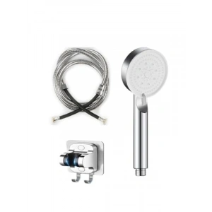 5 Fonksiyonlu Yüksek Basınçlı Duş Başlığı – Yapışkanlı Mafsal Hortum Seti