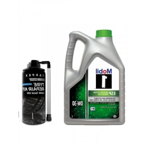 5 L Mobil 1 Esp 0W30 Motor Yağı ve Carpex Lastik Tamir Kiti