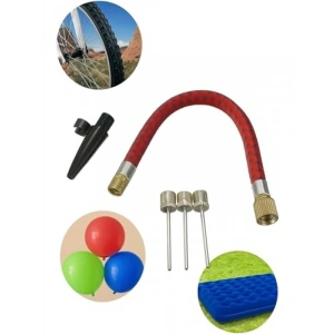 5li Pompa İğne Seti, Esnek Hortum ve Dayanıklı Metal İğnelerle
