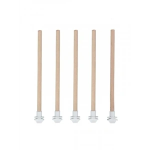 5li Pürüzsüz Ahşap Kuş Tüneği, 25 cm