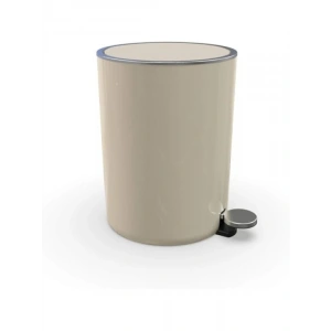 5 Litre Kapasiteli Pedallı Çöp Kovası - Şık Bej Renk