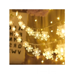 5 Metre LED Işıklı Kar Tanesi Işık Zinciri - Pilli