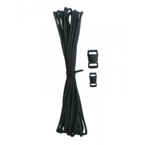 5 Metre Siyah Paracord İpi, Dayanıklı ve Çok Amaçlı