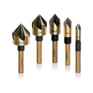 5 Parça Havşa Matkap Ucu Seti - Ahşap ve Metal için, M2 Hızlı Çelik