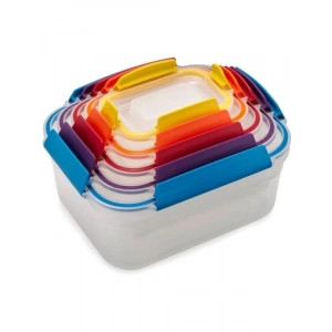 5 Parça Renkli Saklama Kabı Seti, Nest Lock Tasarım