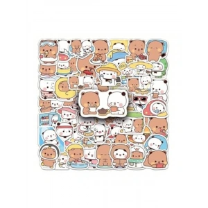 50li Sticker Seti, Laptop ve Notebook için Eğlenceli Tasarımlar