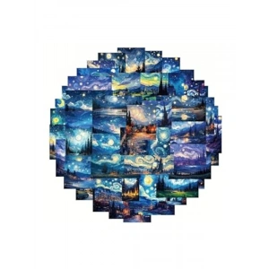 50Li Van Gogh Stickers, Sticker Seti Laptop Notebook Tablet Sticker Seti, 876486841564