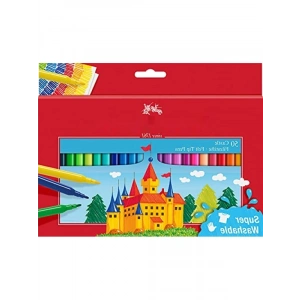 50 Renkli Süper Yıkanabilir Keçeli Kalem Seti