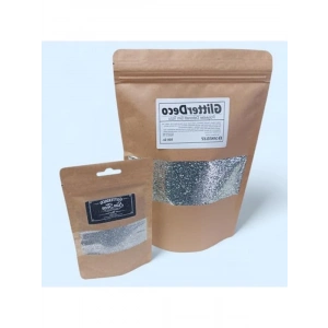 500 Gr Gümüş Glitter Sim, 1 mm Altıgen, Dekoratif Kullanım