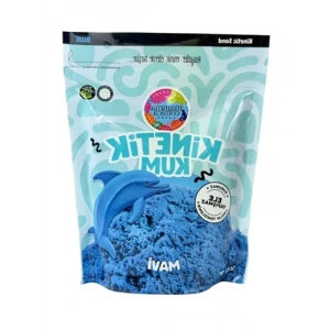 500 Gram Mavi Kinetik Kum, Eğlenceli ve Eğitici Oyun Malzemesi