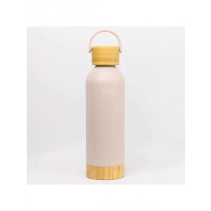 500 ml Kapasiteli Sızdırmaz Matara - Doğal Bambu Taban