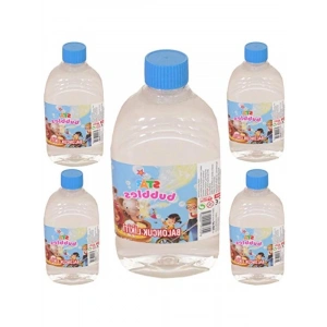 500 ml Köpük Baloncuk Likiti, 5 Adet Yedek Solüsyon