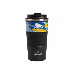 500 ml Paslanmaz Çelik Termos Mug, Siyah Renk