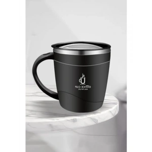 500 ml Siyah Renkli Paslanmaz Çelik Kahve Termosu