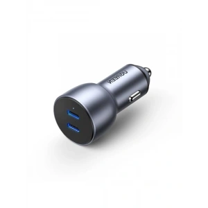 50W Çift PD Type-C Çıkışlı Araç Çakmaklık Şarj Cihazı