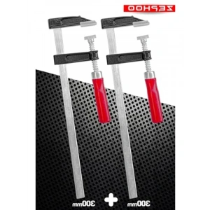 50x300mm Marangoz F Kelepçesi, 2 Adet Çelik F Tipi İşkence Seti