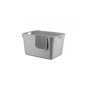 54x40x32 cm Yarı Açık Kedi Tuvaleti - Gri