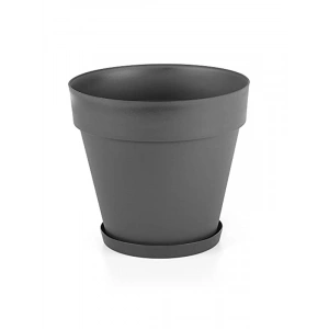 55cm Antrasit Drenaj Aparatlı Saksı ile 76 Litre Kapasite
