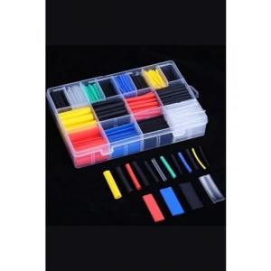 560 Parça Isıyla Daralan Kablo Koruyucu Makaron Seti