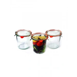 580 ml Uzun Kavanoz Seti, Weck Markalı, 3 Adet