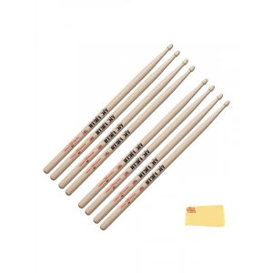 5B Ahşap Tip Drumsticks, 4 Çift Değerli Paket