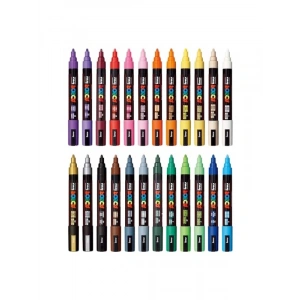 5M Set 1.8-2.5 mm Keçe Uçlu Markör Kalem, 24lü Renkli Set