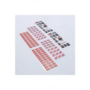 6 Adet Karışık Kabartmalı Yapışkan Sticker Seti