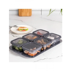 6 Bölmeli Sızdırmaz Kahvaltılık Kapaklı Tepsi