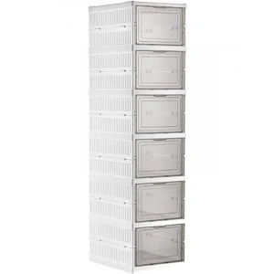 6 Katlı Portatif Organizer, Ayakkabılık ve Depolama için Kullanışlı Çözüm