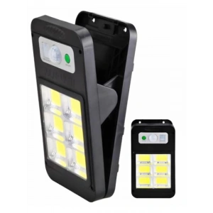 6 LEDli Güneş Enerjili Kıskaçlı Sokak Lambası, Hareket Sensörlü