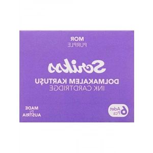 6lı Paket Mor Dolma Kalem Kartuşu, Kaliteli Yazım İçin