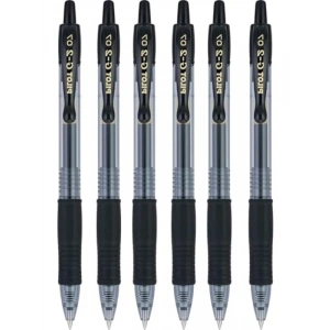 6lı Siyah 0.7 mm Jel Mürekkepli Roller Kalem Seti