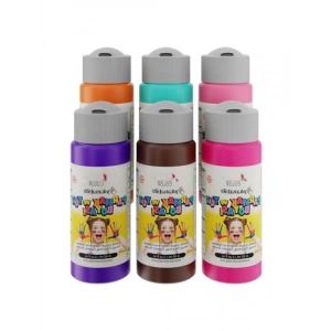 6lı Tamamlayıcı Renkler Parmak Boyası Seti - 60 ml